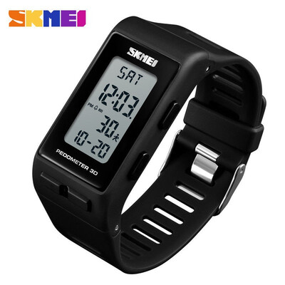 

SKMEI Mens Shockproof Sports Watch 3D Pedometer Digital Wrist Watch Waterproof
