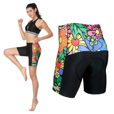 

Womens Cycling Half Pants 3D Padded Cycling Shorts Riding Underwear Quick Drying Lightweight Bike Bicycle Cycling Patterned Short