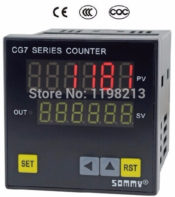

CG7-RB60 digital couters CG series Multi-function Counter 6-digit counting relay output