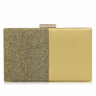 

Milisente 2018 New Arrival Top Quality PU Ladies Evening Bags Splice Clutch Women Purse Female Clutches Girls Wedding Bag