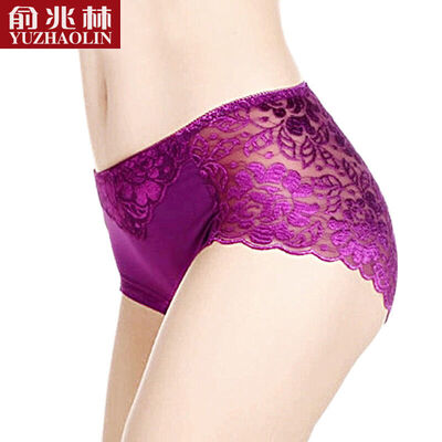 

Yu Zhaolin 5 loaded womens underwear hollow lace sexy comfortable triangle underwear female 5 gift box M