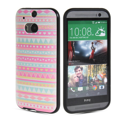 

MOONCASE Watercolor Art Soft Flexible Silicone Gel TPU Skin Shell Back Case Cover for Htc One M8