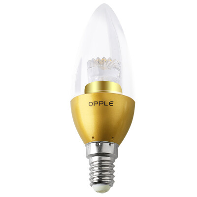 

【Jingdong Supermarket】 Op lighting LED bulb crystal candle bubble E14 lamp holder small screw mouth candle bubble bubble 3w warm white light