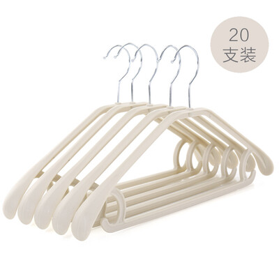 

Mengting hanger thickening wide shoulders no trace drying rack hook drying rack beige white only 1146