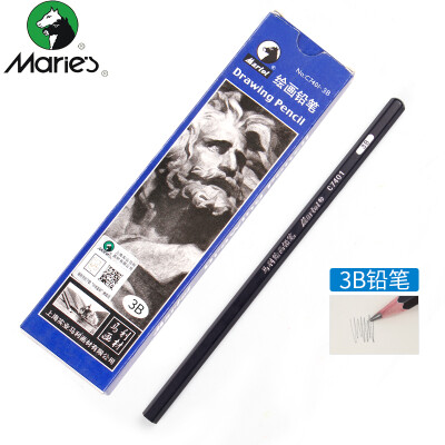 

Maries painting pencil 3B carbon pen sketch practice test pencil 12 boxed C7401