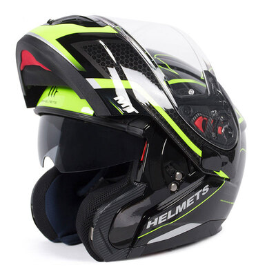 

MT HELMETS 972 motorcycle helmet double lens open face helmet winter men&women warm full face helmet electric car helmet black yellow TECH SX2 L code
