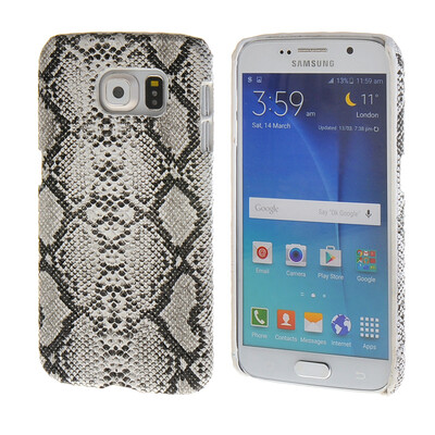 

MOONCASE змеиной стиль жесткий Оболочка Вернуться Защитная крышка чехол для Samsung Galaxy S6 Белый
