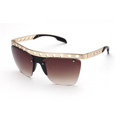

FEIDU Hollow Out Steampunk Sunglasses Woman Men Metal Coating Mirror Retro Sun glasses Vintage shades oculos masculino