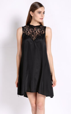 

Womens Fashion Cut Out Sleeveless Lace Dress Dresses