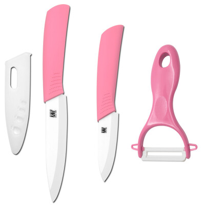 

3, 4 inch ceramic knives XYJ brand fruit vegetable kitchen knives with peeler ceramic cooking knives set