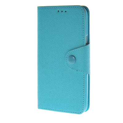 

MOONCASE Leather Side Flip Wallet Card Slot Pouch Stand Shell Back Case Cover for Samsung Galaxy E5 Blue
