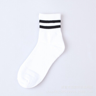 

1 Pair Fashion High Quality Various Styles WomenS Casual Student Cotton Socks Cute Stripe Winter Autumn Korean Style Knit Socks