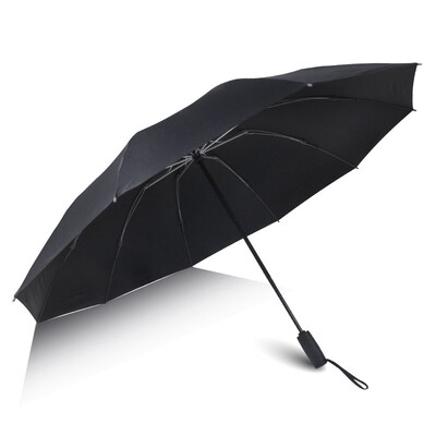 

Ying Yu automatic car reverse umbrella folding men&women sun protection UV rain dual-use umbrella P1712 black