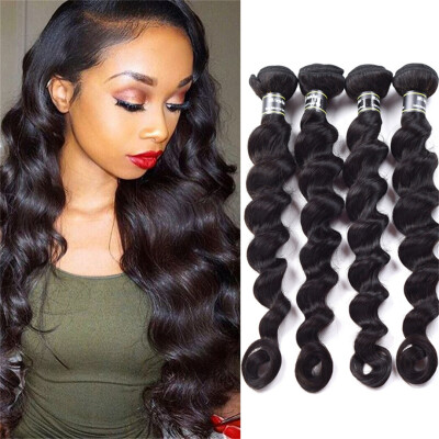 

Amazing Star Loose Wave Bundles Malaysian Virgin Hair 4 Bundles Loose Wave Hair Wet&Wavy Human Hair Bundles Fast Shipping