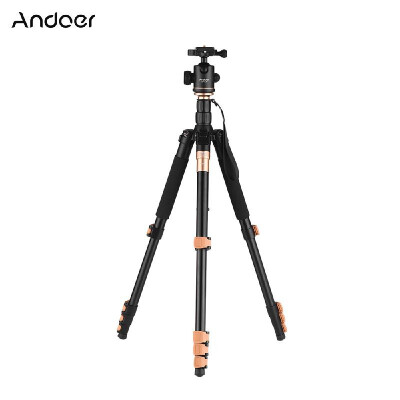 

Andoer TP570 Professional Aluminum Alloy Tripod Monopod with Panoramic Ball Head Portable Travel Folding Tripod Max Working Heigh