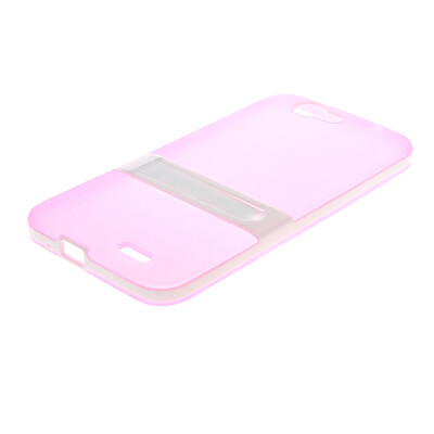 

MOONCASE Huawei G7 Дело Желе Цвет силиконовый гель ТПУ Тонкий с подставкой обложка чехол для Huawei Ascend G7 розовый