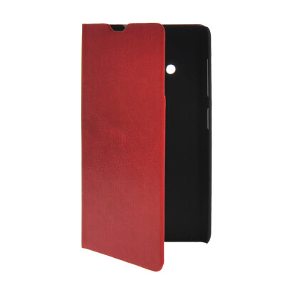 

MOONCASE Slim Leather Side Flip Wallet Card Slot Pouch with Kickstand Shell Back Case Cover for Nokia Lumia 535 Red