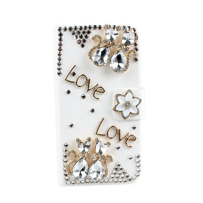 

Luxury Holder Wallet Leather Flip Case Cover For iPhone 4 4S For choose TWO CATS