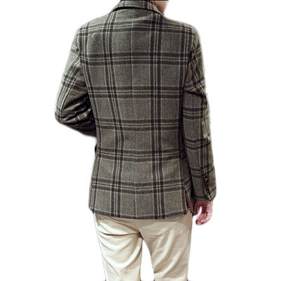 

Zogaa Winter New Mens Suit Grid Casual