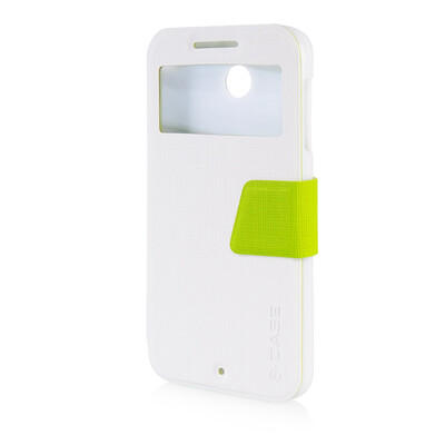 

MOONCASE Ultra Slim Leather Side Flip Pouch Stand Thin Shell Back ЧЕХОЛ ДЛЯ HTC Desire 510 White