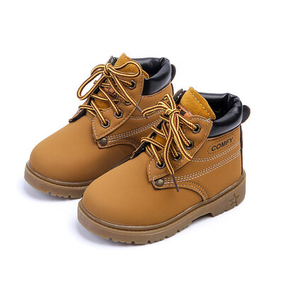 

Comfy kids winter Fashion Child Leather Snow Boots For Girls Boys Warm Martin Boots Shoes Casual Plush Child Baby Toddler Shoe