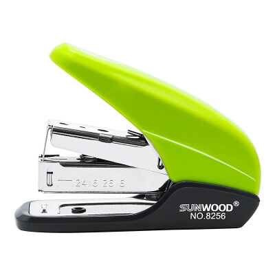 

Sanmu SUNWOOD labor-saving small stapler stapler 20 pages for 12 staples can be loaded with 50 nails green 8256