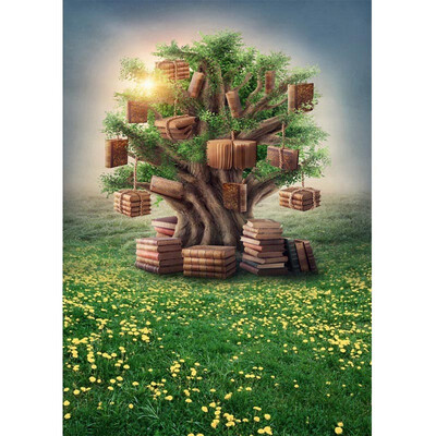

Tree Mountain Photo Backdrop 57FT Vinyl Fabric Cloth Digital Printing Photo Background s-596