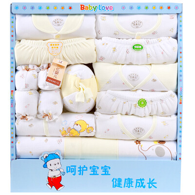 

Baby baby gift box newborn clothing baby underwear set 15 sets of 607 yellow