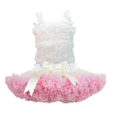 

Buenos Ninos Baby Girl Cute Dress Set Mix Color Chiffon Tutu Skirt Suit