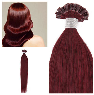 

Remeehi 16"26" 100 strands Pre Bonded Nail U Tip Real Human Hair Extensions 70g 07gS Any Colors