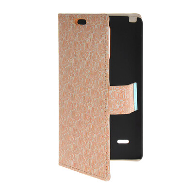 

MOONCASE Slim Leather Side Flip Wallet Card Slot Pouch with Kickstand Shell Back чехол для LG G3 Stylus / D690 Beige