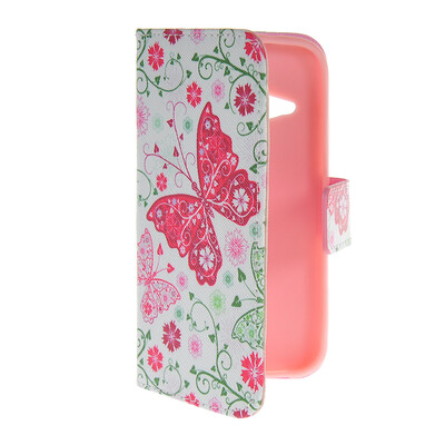 

MOONCASE Pattern Style Leather Side Flip Wallet Card Slot Pouch Stand Shell Back ЧЕХОЛ ДЛЯ HTC One 2 Mini ( M8 Mini )