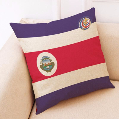 

The 2018 World Soccer Cup Home Decor National Flag Cushion Cover Linen Sofa Design Throw Pillow Case