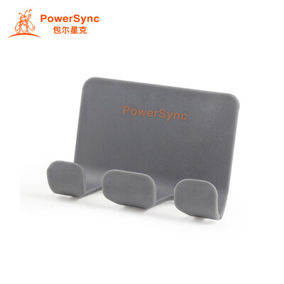 

Baoer Xingke power cord storage electrical plug hook fixed line card plug bracket hanger hook 2 into the paste gray PowerSync BBF-801