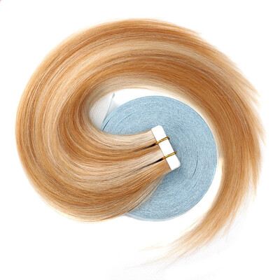 

BHF Hair Tape Hair Extension 100 Virgin Human Hair Double Side Blonde Tape Remy Hair Extensions 25G Piece 20Pcs 40G Per Packag