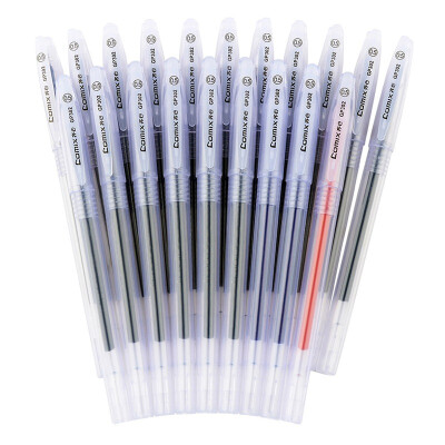 

Comix K3020 05mm PP Roller Ball Pen Black Ink 17 Blue Ink 2 Red Ink 1