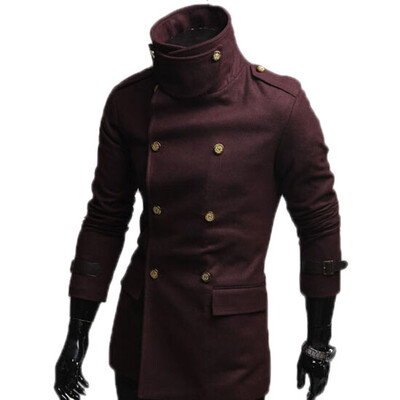 

Zogaa New Men's Woolen Overcoat Lapel Double-breasted