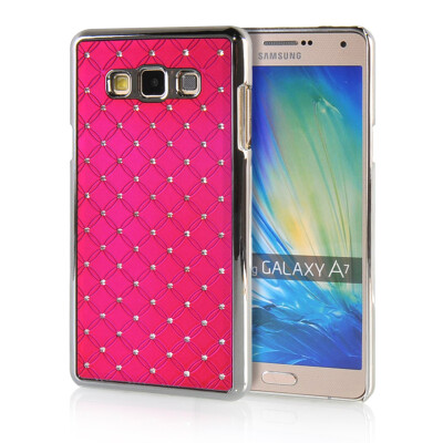 

MOONCASE Hard Chrome Plated Star Bling Back ЧЕХОЛ ДЛЯ Samsung Galaxy A7 Hot pink