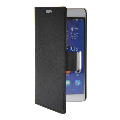 

MOONCASE Slim Leather Side Flip Wallet Card Slot Pouch with Kickstand Shell Back Case Cover for Huawei Honor 6X Black