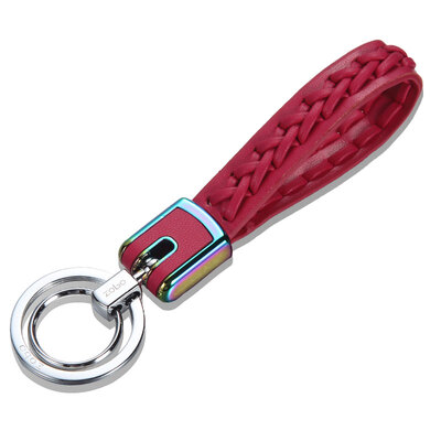

Authentic zobo car keychain 360° rotating portable child double key ring car ornaments birthday gift ZB-937 black