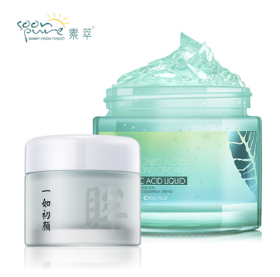 

SOONPURE Hyaluronic Acid Moisturizing Facial CreamAnti-aging Eye Cream Anti Wrinkle Acne Firming Shrink Pores Skin Care 2pcs