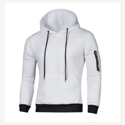 

Mens Spring Autumn Winter Casual Long Sleeve Plaid Jacquard Pullover Sweatshirt Long Sleeve Hoodie