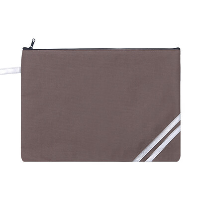 

Sanmu SUNWOOD single-layer waterproof storage bag file bag zipper bag coffee C4630