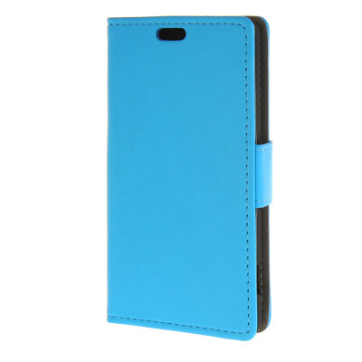 

MOONCASE Simple style Leather Wallet Flip Card Stand Back Case Cover for Sony Xperia Z4 Compact (Mini) Blue