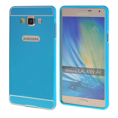 

MOONCASE Galsxy А7 Случай 2 В 1 жесткий бампер вставить обложка чехол для Samsung Galsxy A7 синий