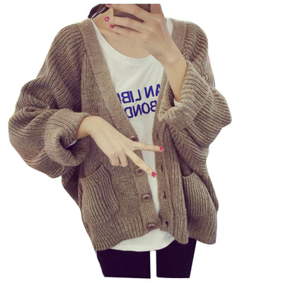 

Women Short Loose Sweater Lady Bat wing Sleeve Mohair Knit Cardigan Casual Coat
