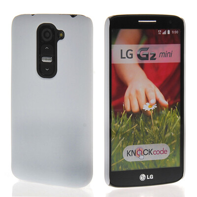 

MOONCASE Hard Rubberized Rubber Coating Devise Back чехол для LG G2 Mini White