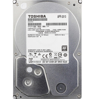 

Toshiba TOSHIBA 2TB 5700 to 32M SATA3 monitoring level hard drive DT01ABA200V