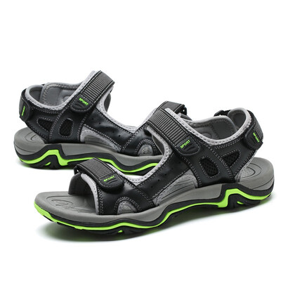 

Sandals Mens Sandals Outside the first layer of cowhide breathable sandals 2626 brown 39-44