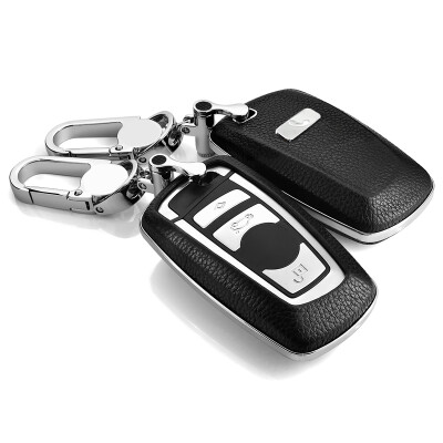 

SAIBON key case key ring leather car key cover protective case